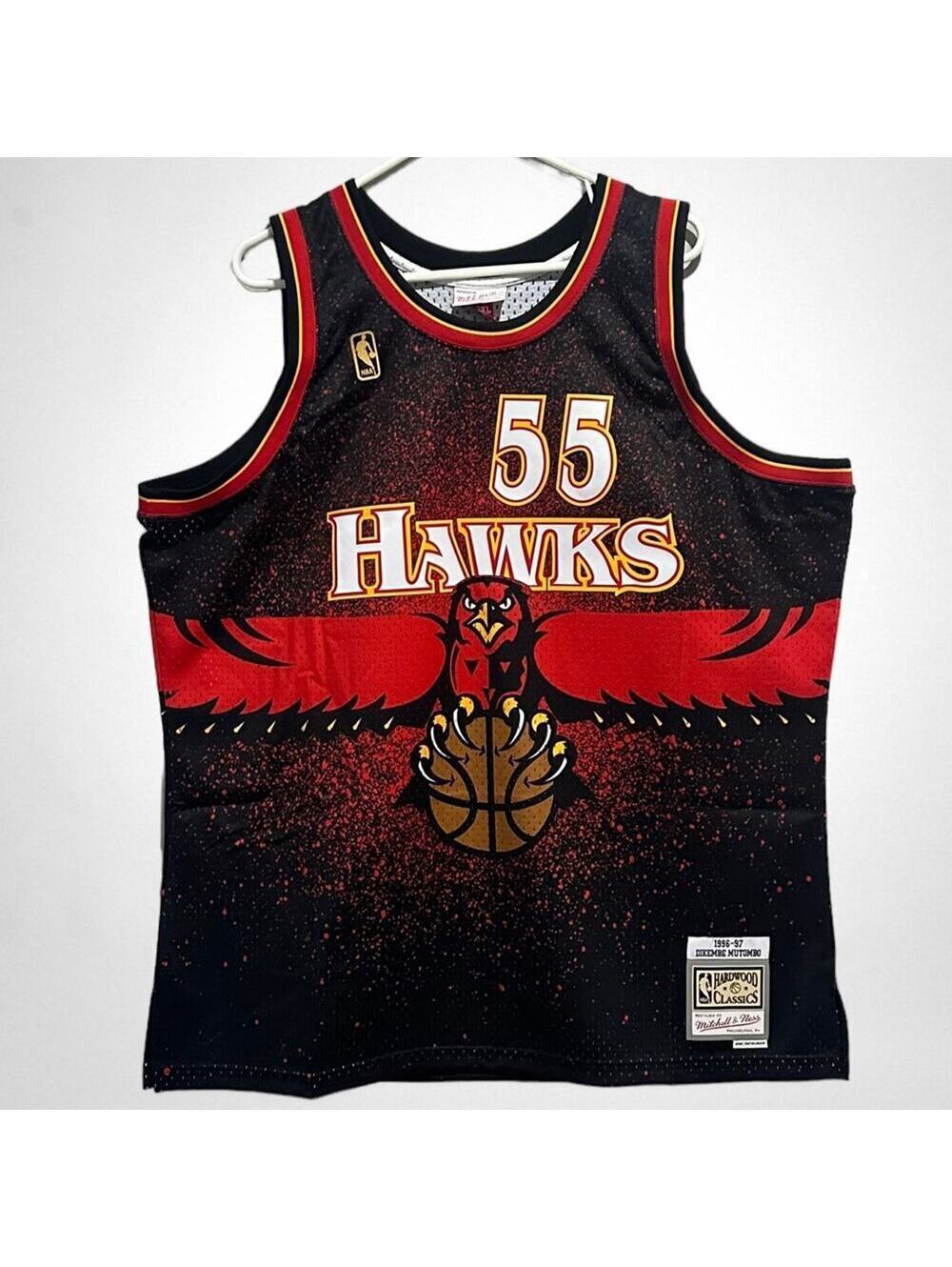 Mitchell & Ness‎ Atlanta Hawks #55 Dikembe Mutombo Jersey Men’s Sz XXL